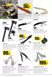 Engelsons katalog vecka 35 Sida 90: Viksåg - Art 7929 €49,00, Brokared fällkniv g10 €149,00