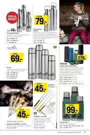 Engelsons katalog vecka 35 Sida 97: High mountain termos €69,00, High Mountain grillpinne trähandtag €45,00