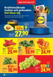 Lidl reklamblad vecka 36 Sida 2: Bladpersilja €16,90, Matriket Spenat €19,90