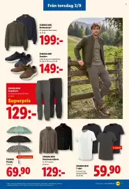 Lidl reklamblad vecka 36 Sida 24: Esmara men manchesterskjorta €129,00, Esmara men t-shirt €59,90