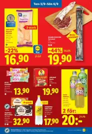 Lidl reklamblad vecka 36 Sida 27: Sun Maid Russin €19,90, CHEF SELECT Baguetter med smör €16,90