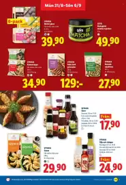 Lidl reklamblad vecka 36 Sida 9: Vitasia Ramensoppa €34,90, VITASIA Rostade sojabönor €27,90