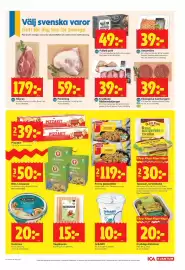 ICA Kvantum reklamblad vecka 36 Sida 5: Kryddade fläskmedaljonger €39,00, Högrev €179,00