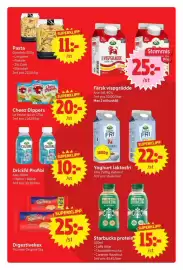 Nya Pulsen reklamblad vecka 35 Sida 10: Arla Drickfil Profibi €10,00, Arla Yoghurt laktosfri €22,00