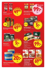 Nya Pulsen reklamblad vecka 35 Sida 12: Ahmad Tea tepåsar €22,00, Vitost Golden Dairy €49,95