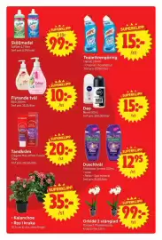 Nya Pulsen reklamblad vecka 35 Sida 13: Palmolive Duschtvål €12,95, Colgate tandkräm €20,00