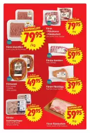 Nya Pulsen reklamblad vecka 35 Sida 4: Scan flintastek €49,95, Lantkyckling kycklingvingar €29,95