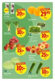 Nya Pulsen reklamblad vecka 35 Sida 7: Äpplen €15,00, Grön zucchini €10,00