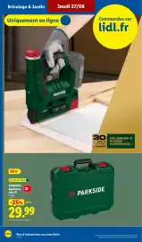 Catalogue Lidl | Les Exclus Web de la semaine page 6: PARKSIDE Agrafeuse sans fil €29,99