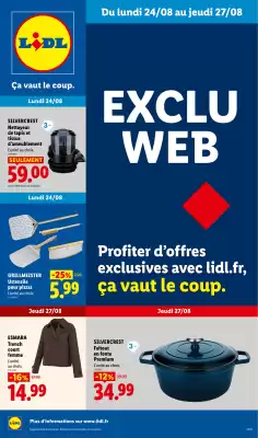 Lidl | Les Exclus Web de la semaine (valable jusqu'au 27-08)
