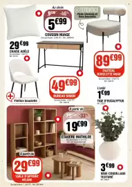 Catalogue La Foir'Fouille semaine 35 page 5: BUREAU SIMON €49,99, COUSSIN NUAGE €5,99