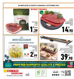 Volantino Conad Superstore Pagina 32: Fettine di coscia di bovino adulto Percorso Qualità Conad €14,90