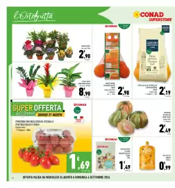 Volantino Conad Superstore Pagina 10: Insalata mista julienne percorso qualità conad €1,49, Frullà Puro Banana €0,99