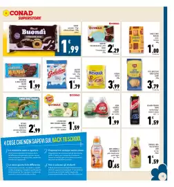 Volantino Conad Superstore Pagina 17: I polposissimi pera e mela CONAD €1,59, Galatine Sperlari €1,79