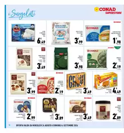 Volantino Conad Superstore Pagina 18: Cucciolone Algida €4,49, Funghi porcini interi Saporidee €3,99