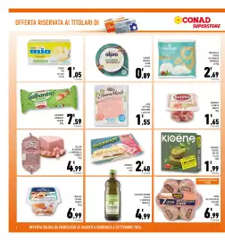 Volantino Conad Superstore Pagina 2: Giravolte croccante panatura con farro prosciutto cotto mozzarella filante €2,40
