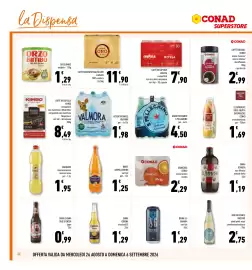 Volantino Conad Superstore Pagina 22: Gatorade limone/arancia/arancia rossa €1,95, Aranciata Conad classica €2,29
