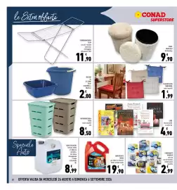 Volantino Conad Superstore Pagina 28: Cuscino sedia morbido €1,99, LIBRI titoli assortiti €4,90