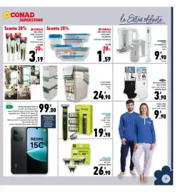 Volantino Conad Superstore Pagina 29: Philips rasoi one blade €19,90, Conad contenitore per alimenti €1,59