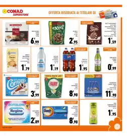 Volantino Conad Superstore Pagina 3: Dash pods classico €8,90, Carta igienica rotoloni Regina €2,89
