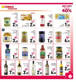 Volantino Conad Superstore Pagina 5: Carciofini di Puglia interi €3,49, Filetti di melanzane d'Amico €2,39
