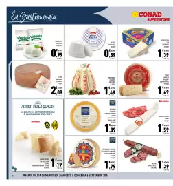 Volantino Conad Superstore Pagina 8: Toma al peperoncino €1,69, Formaggio Scoparolo €2,09