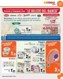 Volantino Conad City Pagina 11: Stracchino cremoso Conad €1,89, Mortadella IGP Felsineo €3,79