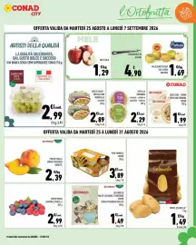 Volantino Conad City Pagina 5: Pesche gialle Conad Percorso Qualità €2,39