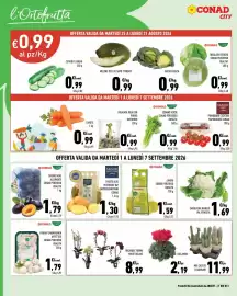 Volantino Conad City Pagina 6: Susine nere allungate Conad percorso qualità €1,79