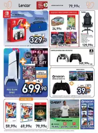 Volantino Unieuro Pagina 10: PS5 Slim Disc €699,90, Nintendo Switch OLED €329,90