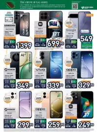 Volantino Unieuro Pagina 12: Vivo V70 Lite 5G €339,90, Samsung Galaxy S26 Ultra €1.399,00