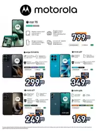 Volantino Unieuro Pagina 14: Motorola edge 70 fusion €299,90, Moto g77 €249,90