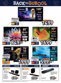 Volantino Unieuro Pagina 16: Soundbar Bluetooth compatta €189,99, Sony sub senza fili €299,90