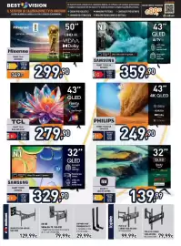 Volantino Unieuro Pagina 19: Supporto per soundbar da TV €29,99, Supporto da muro doppio braccio per tv €79,99