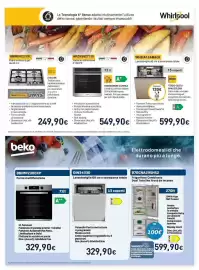 Volantino Unieuro Pagina 31: Lavastoviglie Whirlpool €599,90, Lavastoviglie 60 cm a scomparsa totale €329,90