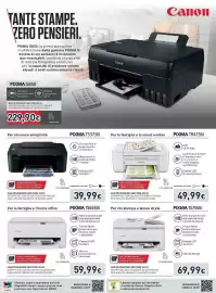 Volantino Unieuro Pagina 38: Canon multifunzione 3in1 con wi-fi €59,99, Multifunzione 3in1 con Wi-Fi €39,99
