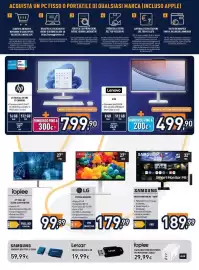 Volantino Unieuro Pagina 6: Samsung pendrive usb type-c €59,99, Ioplee caricabatterie multiporta per notebook e tablet €29,99