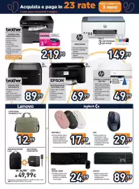 Volantino Unieuro Pagina 7: Laptop casual toploader t21 15,6" €12,99, Stampante laser monocromatica Brother €219,90