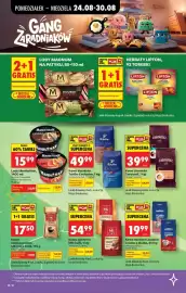 Biedronka gazetka tydzień 35 Strona 5: Kawa rozpuszczalna McAfee €17,50, Lody Manhattan €15,99