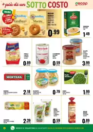 Volantino Gecop Pagina 2: Findus Piselli Novelli €1,99, Callipo filetti di tonno all'olio di oliva €3,99