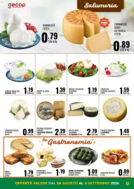 Volantino Gecop Pagina 9: Formaggio fresco di pecora l'etto €0,99, ProvolA affumicata di Agerola €1,19