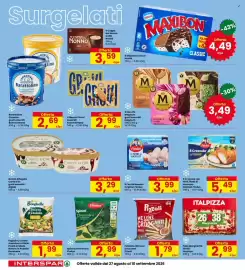 Volantino Interspar Pagina 16: Maxibon classic Nestlé €4,49, Patatine We Love Croccanti Pizzoli €1,79