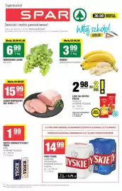 Spar gazetka Strona 1: Piwo bezalkoholowe Tyskie 4-pak €14,99, Banan Ekwador/Kostaryka €3,99