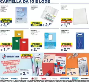 Volantino Esselunga | Scuola e Colazione Pagina 11: Coprilibro trasparente €1,79, Buste forate trasparenti Colorosa €2,49
