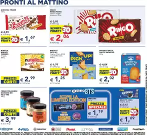 Volantino Esselunga | Scuola e Colazione Pagina 17: Nutella B-ready Ferrero €2,99, Gocci ole Finger €1,67