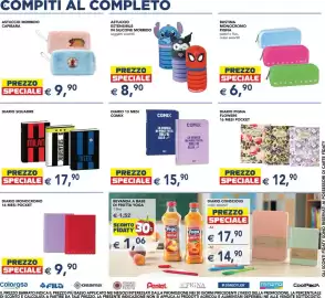 Volantino Esselunga | Scuola e Colazione Pagina 5: Astuccio morbido capibara €9,90, Diario squadre €17,90