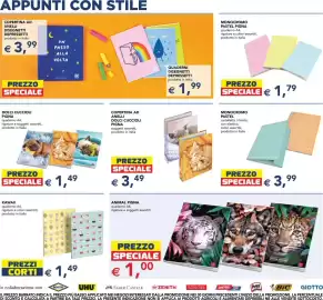Volantino Esselunga | Scuola e Colazione Pagina 6: Dolci Cuccioli Pigna quaderno A4 €1,49