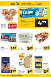 Folleto Alimerka semana 35 Página 11: Albo atún claro en aceite de oliva €1,69, La Asturiana garbanzos extra 3 siluetas €3,99