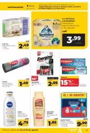 Folleto Alimerka semana 35 Página 15: Energizer pilas aa o aaa €2,88, Instituto Español gel de ducha avena €1,85