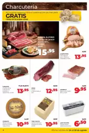 Folleto Alimerka semana 35 Página 8: Arau lomo embuchado €12,95, Tres Oscos Queso cremoso tostado en barra €10,95